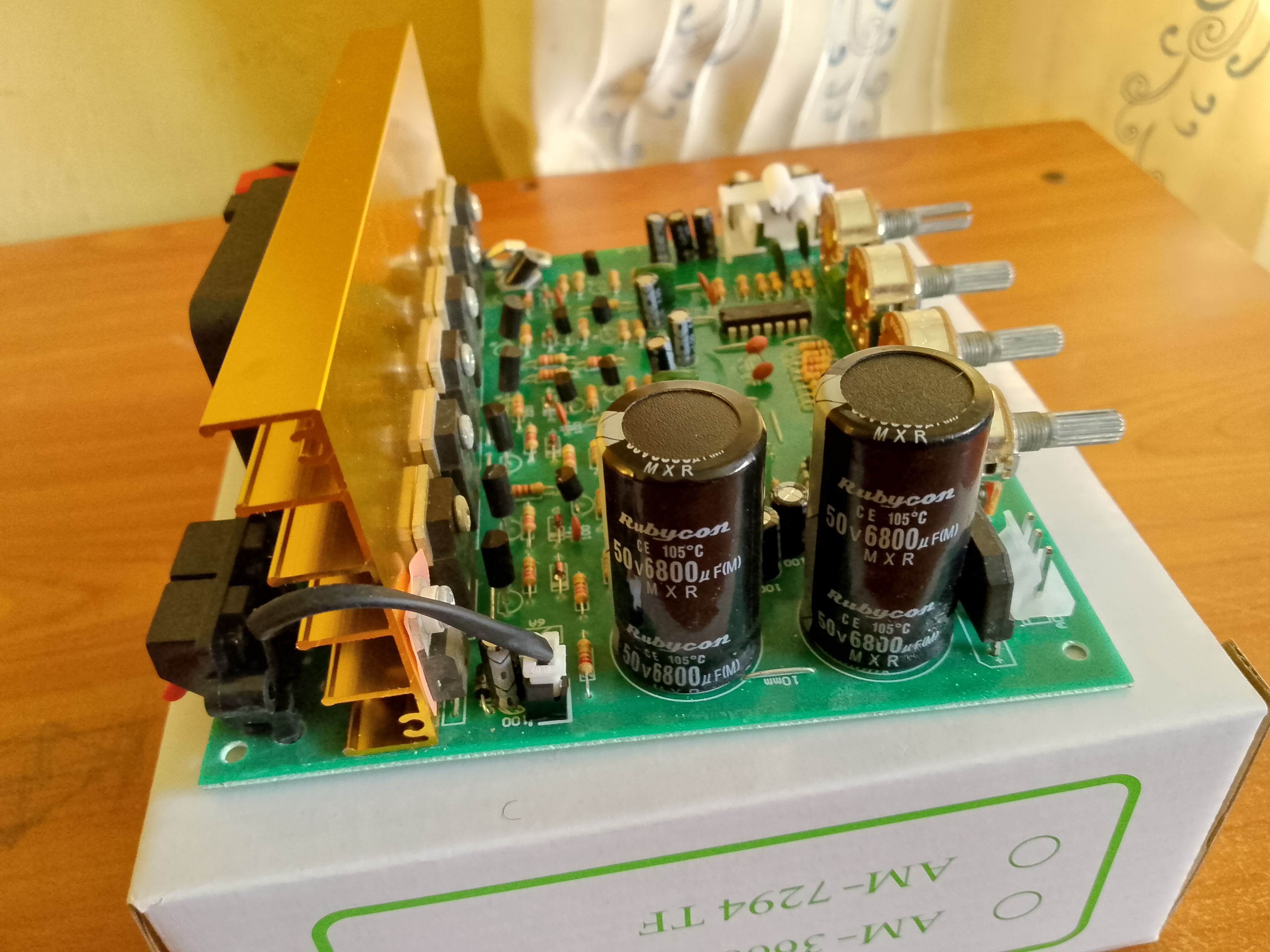 DX-2.1 High Power 2.1CH Audio Amplifier Board – 150W Subwoofer + Dual Channel Output, AC 18–24V, Large Power Sound Amplifier (Green Board)