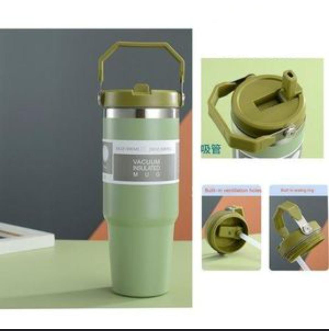 ✅ 600 ML Insulated vacuum mug-stanley cup available keeps warm/hot/cold all day,Vacuum insulation for hot drinks up to 6+ hours and cold drinks up to 12+ hours,