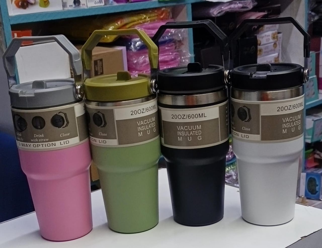✅ 600 ML Insulated vacuum mug-stanley cup available keeps warm/hot/cold all day,Vacuum insulation for hot drinks up to 6+ hours and cold drinks up to 12+ hours,