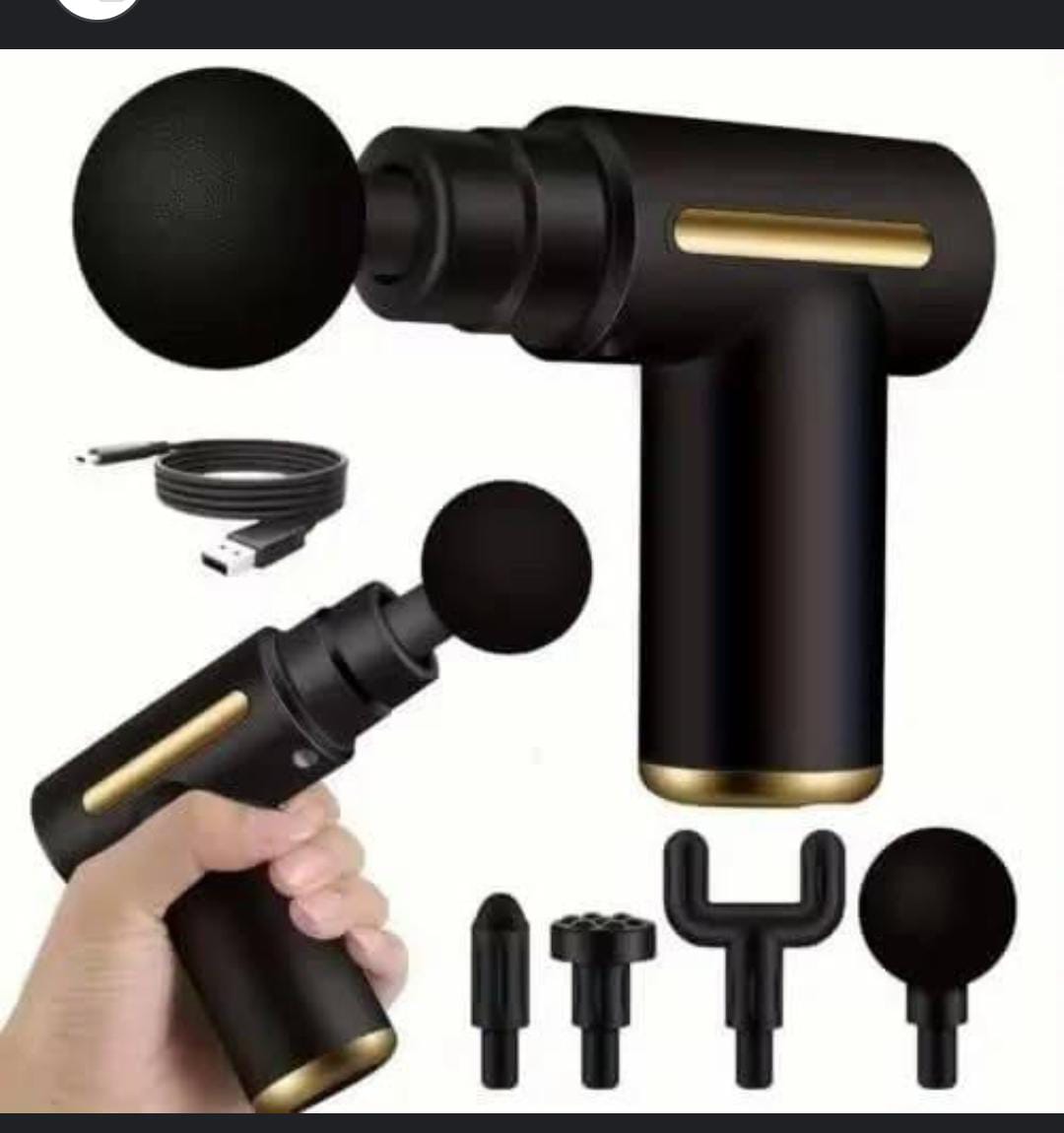 🌿🌻MASSAGE AND RELAX YOUR BODY TO FULLEST1🐒🌿.5 in 1 portable Mini Massage Gun, Pocket-Sized Deep Tissue Massager Gun.5 in 1 Mini Massage Gun, Pocket-Sized Deep Tissue Massager Gun, Portable Percuss