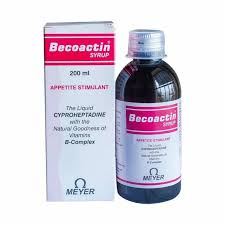 Becoactin Weight Gain Syrup Appetite Stimulant With Vitamin B Complex Increase appetite and promote weight gain. It also helps to regularize the metabolic activity of the body