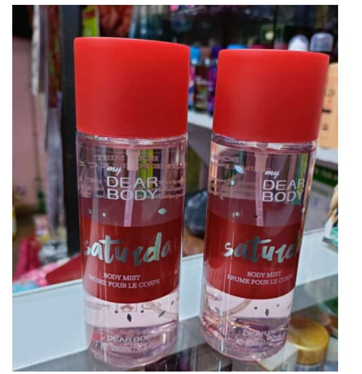 Dear Body Saturday Body Mist 250ml Fragrance Body Spray Suitable For All Occasions Body Sprays Fragrance Mist Perfume 250ml Best Refreshing Perfume Fragrance Mist