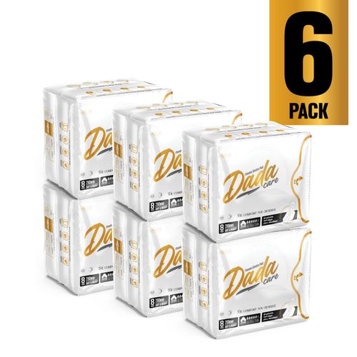 DADACARE PREMIUM SANITARY PADS For Women - Ultra-Thin, Super Absorbent, Leak-Proof, No Odur Feminine Hygiene Pads with Wings - Comfortable Day & Night Protection - 290MM - 6 PACK