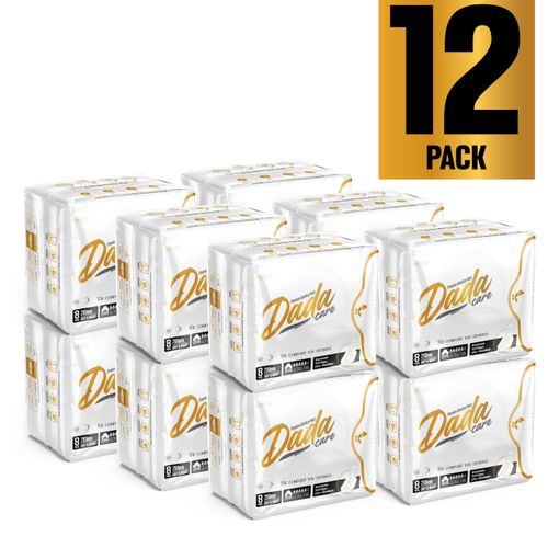 DADACARE PREMIUM SANITARY PADS For Women - Ultra-Thin, Super Absorbent, Leak-Proof, No Odur Feminine Hygiene Pads with Wings - Comfortable Day & Night Protection - 290MM - 12 PACK