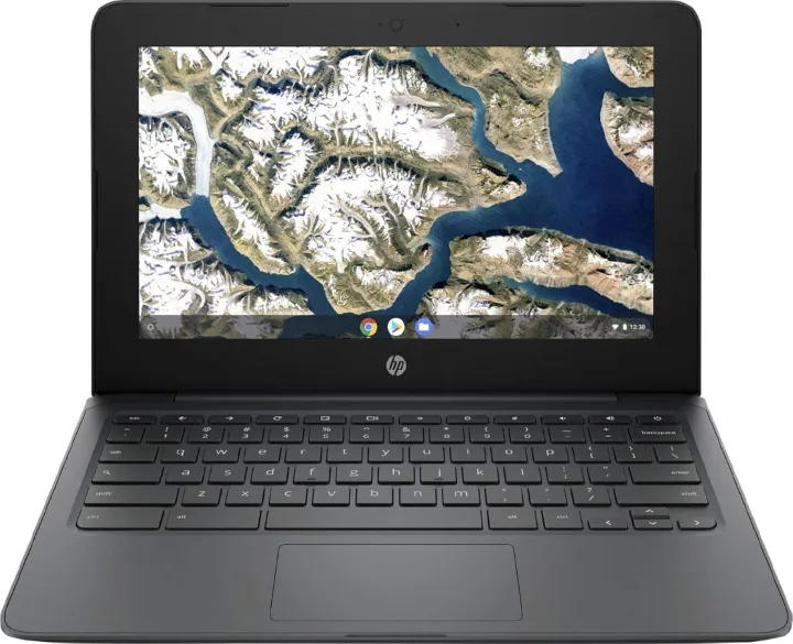 Brand New HP Chromebook Notebook PC 11.6" Intel 3350 4GB 32GB Storage Chrome OS Ash Gray Portable Laptop Plus Free Wireless Mouse, OTG Adapter and Free 16GB Flash Disk