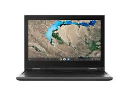 Brand New Lenovo Chromebook Notebook PC 11" Intel LPDDR 4GB 32GB Storage Chrome OS Ash Gray Portable Laptop Plus Free Wireless Mouse, OTG Adapter and Free 16GB Flash Disk