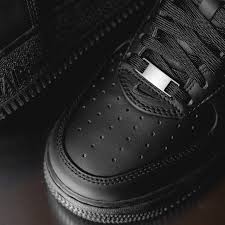AIR FORCE 1 HARD LEATHER LOW CUT BLACK GRADE 1 AIRFORCE 1 HIGH QUALITY SNEAKERS, AIRFORCE 1 SHOES