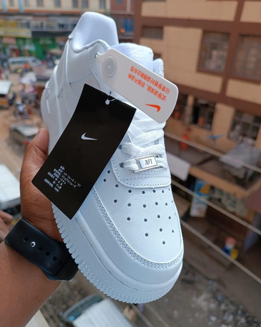 Air Force 1 Hard Leather White Low Cut Airforce1 High-Quality Sneakers, Airforce 1 Shoes.