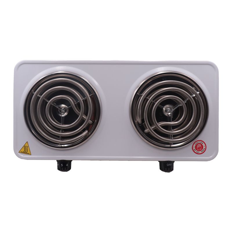 RASHNIK RN-4078 2000W Double Cooking Plate Stove Electric Ring Hot Plate Cooker