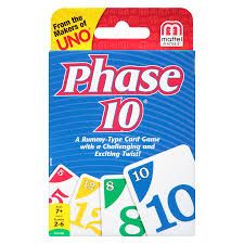 Phase 10 Card Game for Families, Adults & Kids, Challenging & Exciting