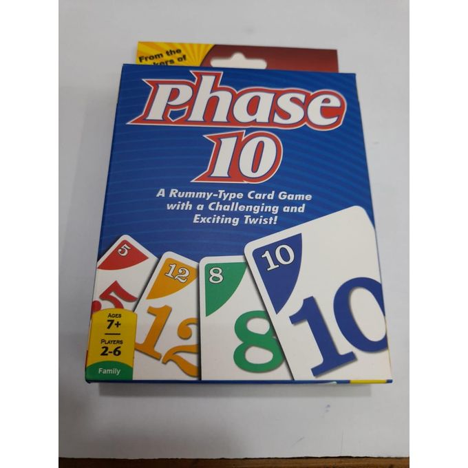 Phase 10 Card Game for Families, Adults & Kids, Challenging & Exciting