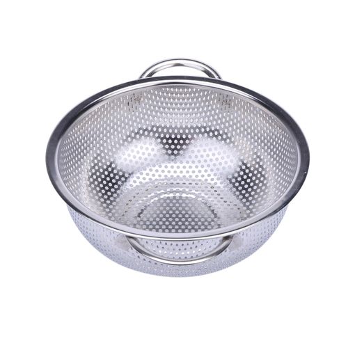 32cm Stainless Steel Drainer/Rice Strainer with Handles for Fruits and Vegetables.Stainless Steel Rice Drainer /Pasta Flour Sifter Chips Basket Sieve Colander