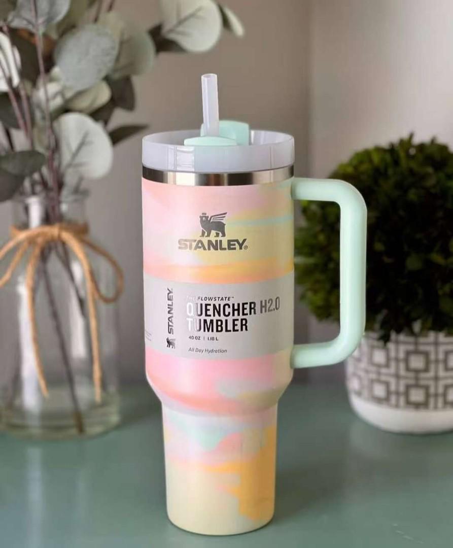 OFFER PRICE.1.8 LITRES ORIGINAL STANLEY CUP.MARBLE STANLEY STAINLESS  STEEL CUP ❤️ BEAUTIFUL DESIGN STANLEY CUP TO KEEP DRINKS HOT OR COLD🎉