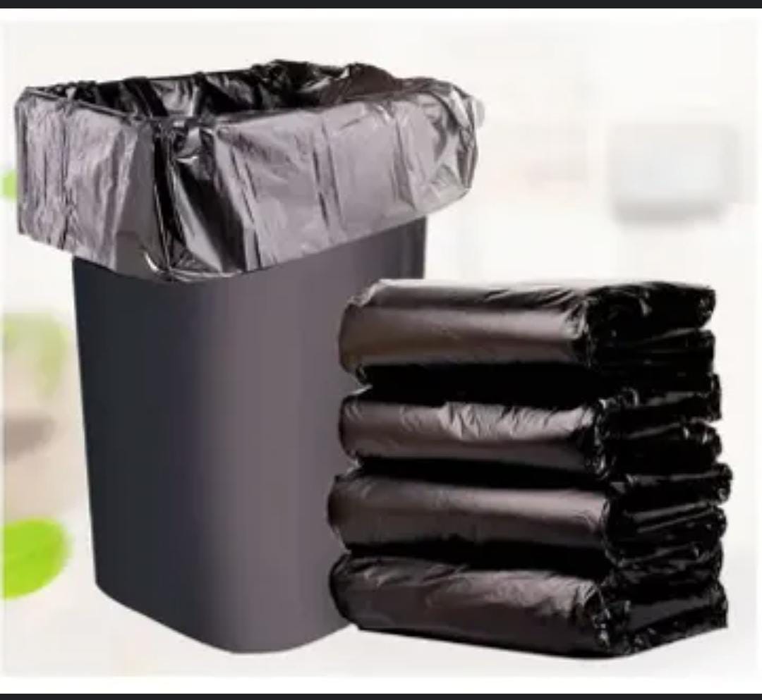 50 PCS LARGE TRASH BAGS.BLACK GARBAGE BAGS 50 PIECES,QUALITY 50 PC TRASH BAGS.SUITABLE FOR LARGE BINS