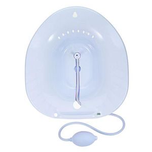 Sitz Bath for Toilet Seat Postpartum and Hemorrhoids Care - Yoni Steam Seat - Foldable Basin for  Salt Soak - Portable Bidet BPA Free Temperature Resistant - Universal Fit