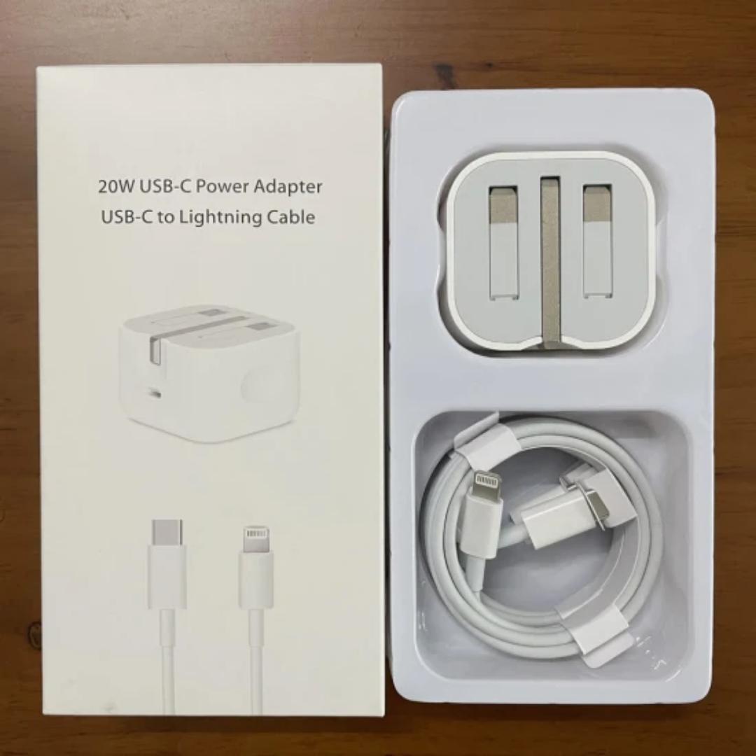 20W iPhone Fast Charger】 The iPhone charger plug and cable delivers max 20W power output from one port, provides a much more faster charge speed for your iPhone devices, can charge iPhone 13 from 0% t