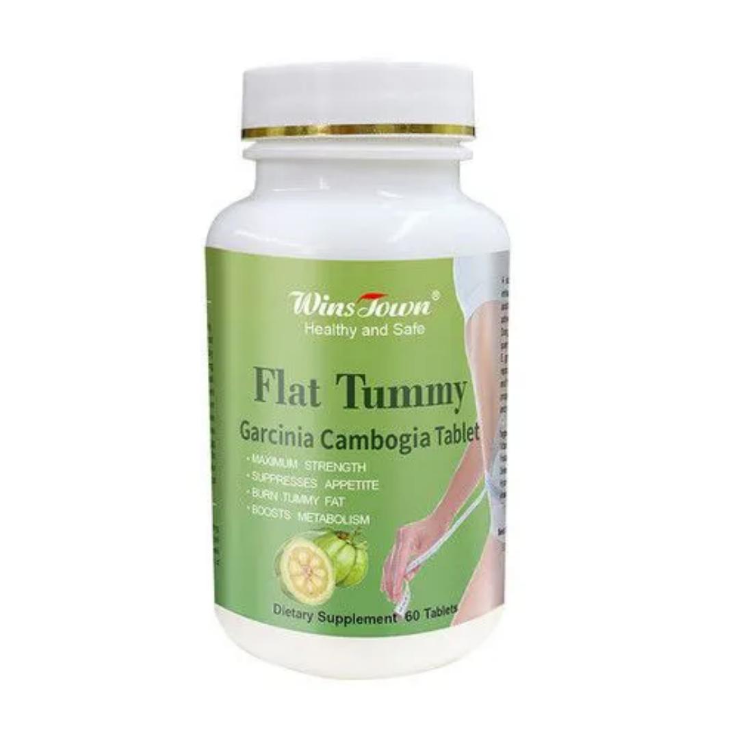 Flat Tummy Tablet With Garcinia Cambogia (800mg) Wins Town Flat Tummy Pills Carcinia Cambogia 60 Capsules Burnst Tummy