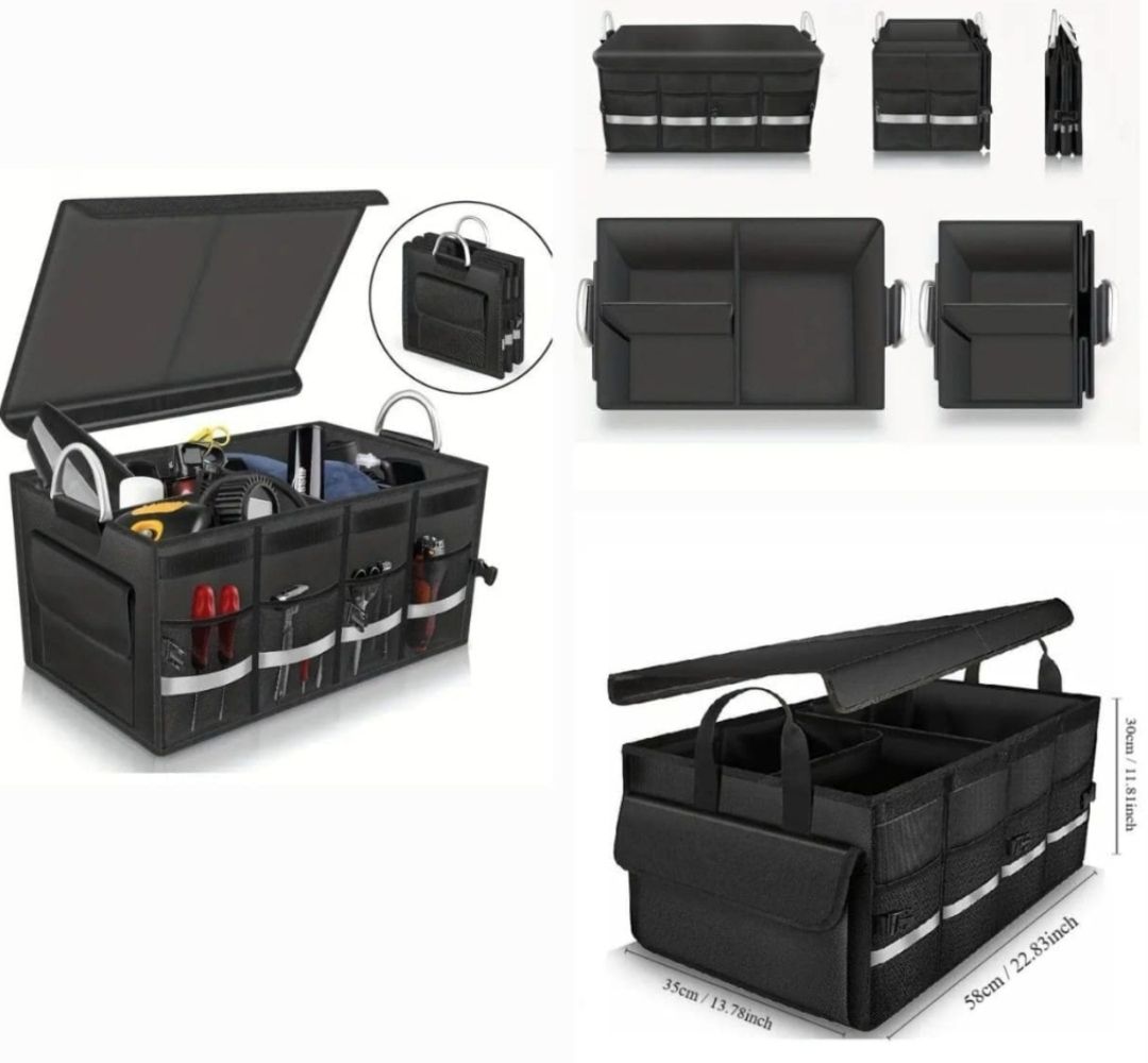 KILIMALL BLACK FRIDAY!!COLLAPSIBLE BOOT//TRUNK ORGANIZER WITH THREE MAJOR COMPARTMENTS