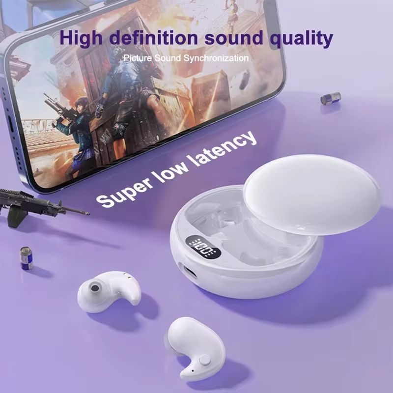 Y36 Bluetooth 5.3 Wireless Headphones TWS In-Ear Invisible Sleep Earbuds With Mic Noise Cancelling Earphones HIFI Music Headset