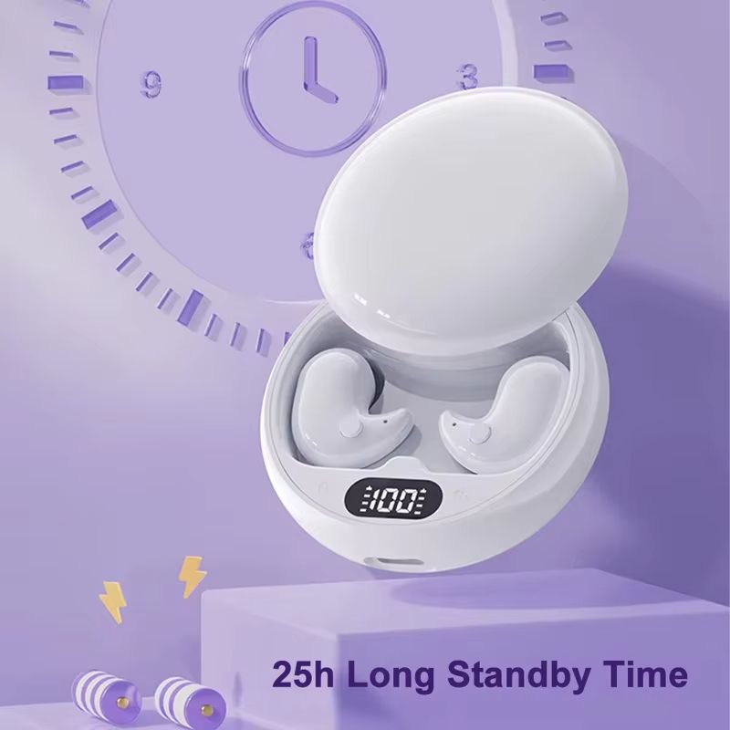 Y36 Bluetooth 5.3 Wireless Headphones TWS In-Ear Invisible Sleep Earbuds With Mic Noise Cancelling Earphones HIFI Music Headset
