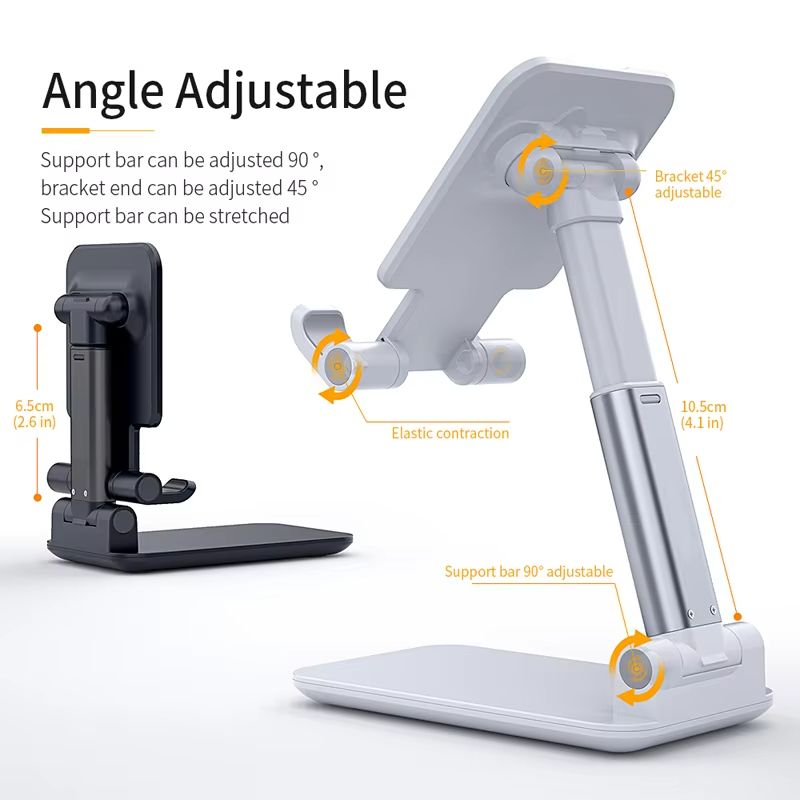 Foldable Mobile Phone Stand Adjustable Desktop Tablet Holder Universal Table Cell Phone Stand Desktop Bracket For iPhone Xiaomi