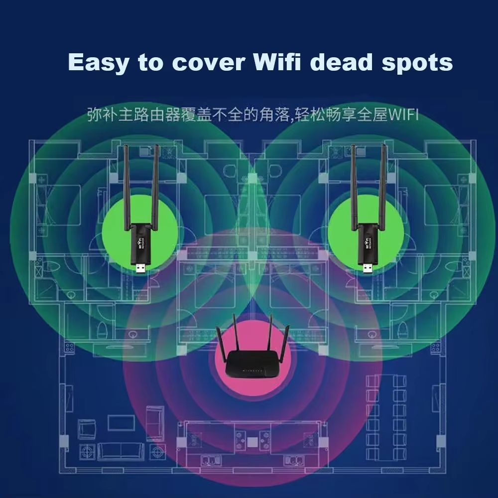 USB WiFi Repeater Wireless Extender Router WiFi Signal Amplifier Booster Long Range Wi-Fi Repeater Access Point
