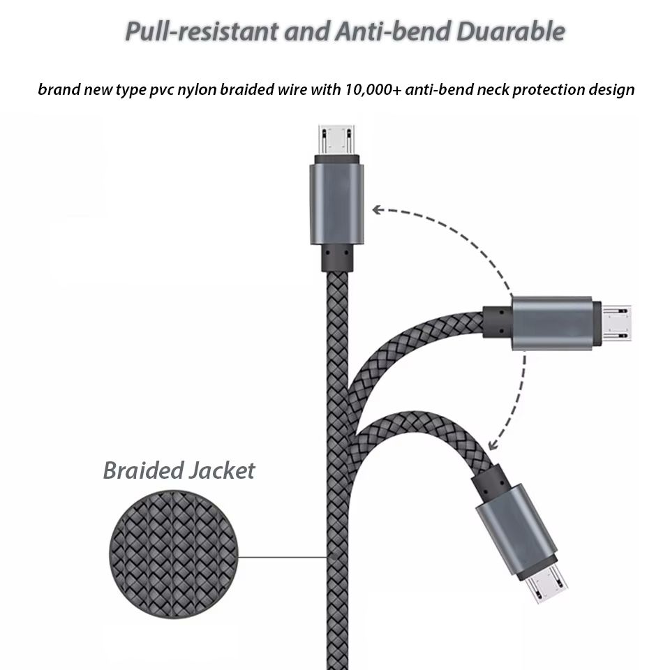 Micro USB Charging Cable For Samsung Galaxy A3/A5/A7 J3 2016 J4 J6 A6 Plus J7 J8 A2 Pro 2018 S6 S7 Edge Note 5 J5 Charger Cord