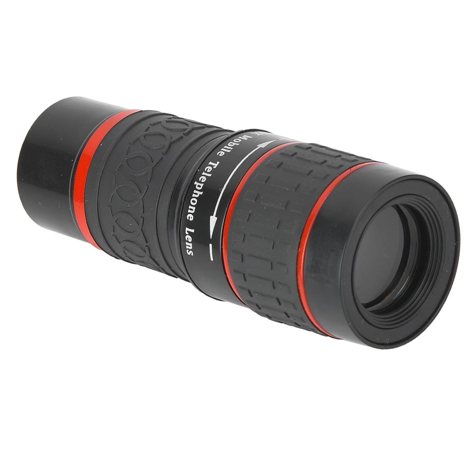 20X Long Focus Lens Long Focus Lens Telephoto Lens 20X Long Focus Zoom Telephoto Lens with Clip for Smart Phone Tablet PC Black
