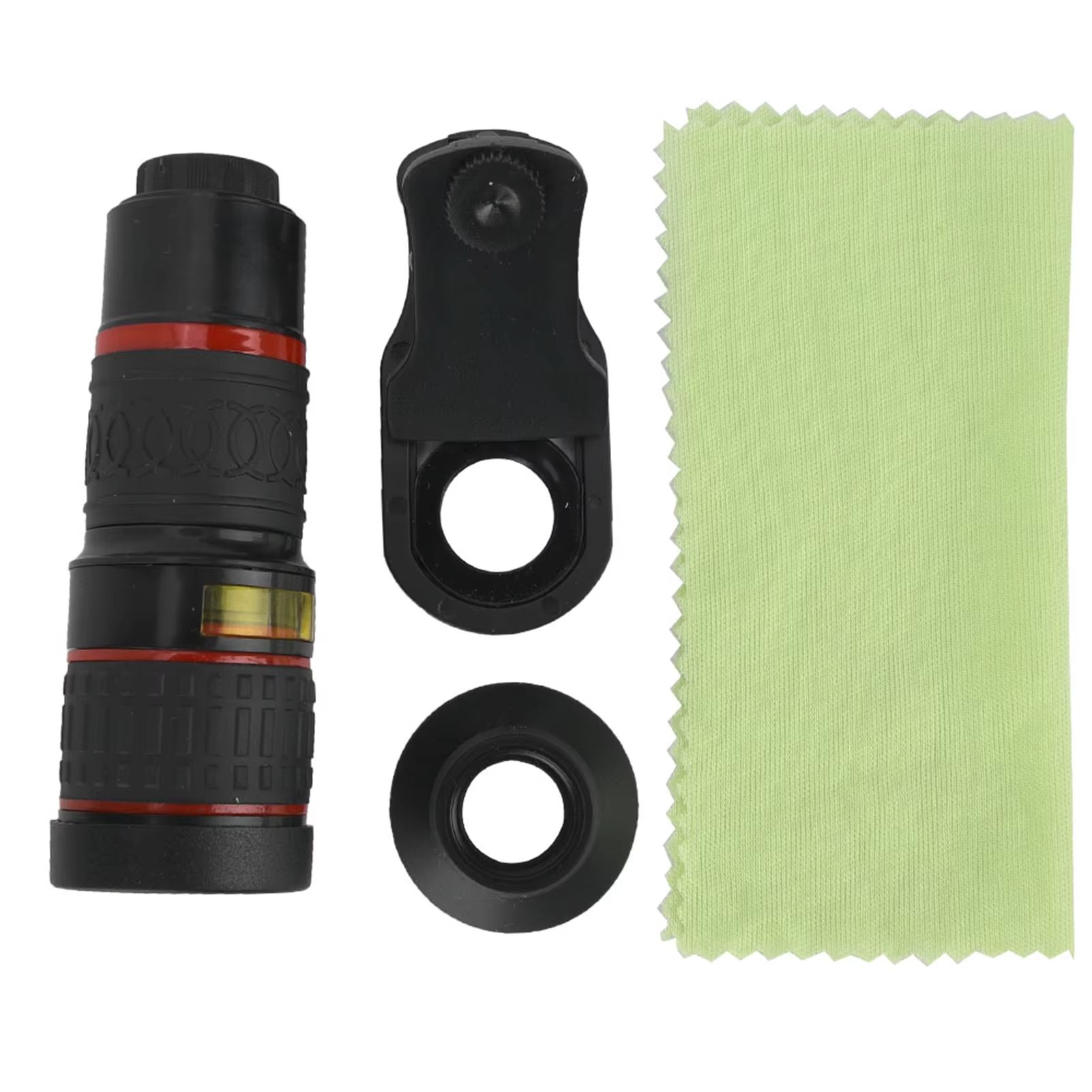 20X Long Focus Lens Long Focus Lens Telephoto Lens 20X Long Focus Zoom Telephoto Lens with Clip for Smart Phone Tablet PC Black