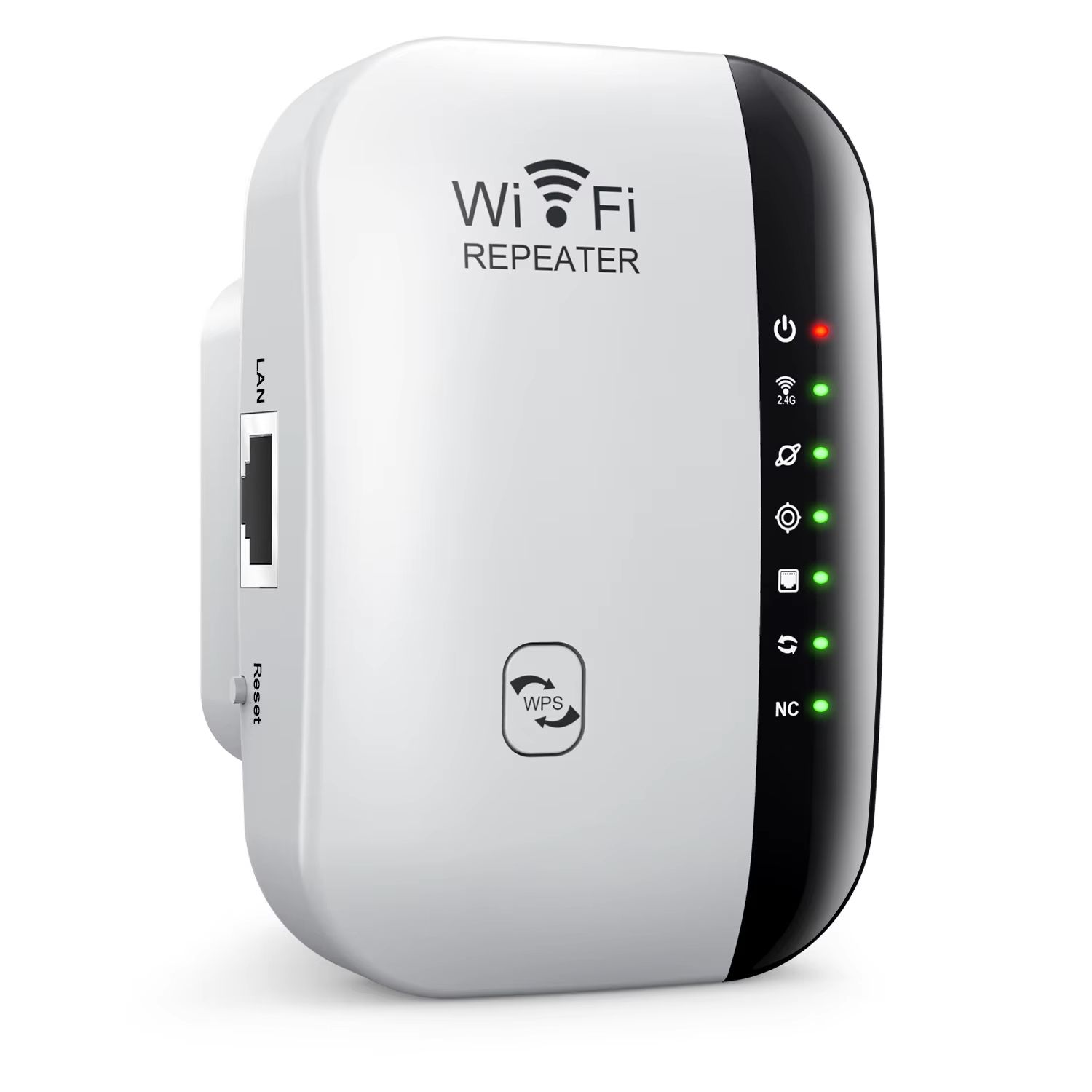 300Mbps Wireless WiFi Repeater WiFi Extender Amplifier Booster Router 802.11N Long Range Router 7 Status Light WiFi Repeater