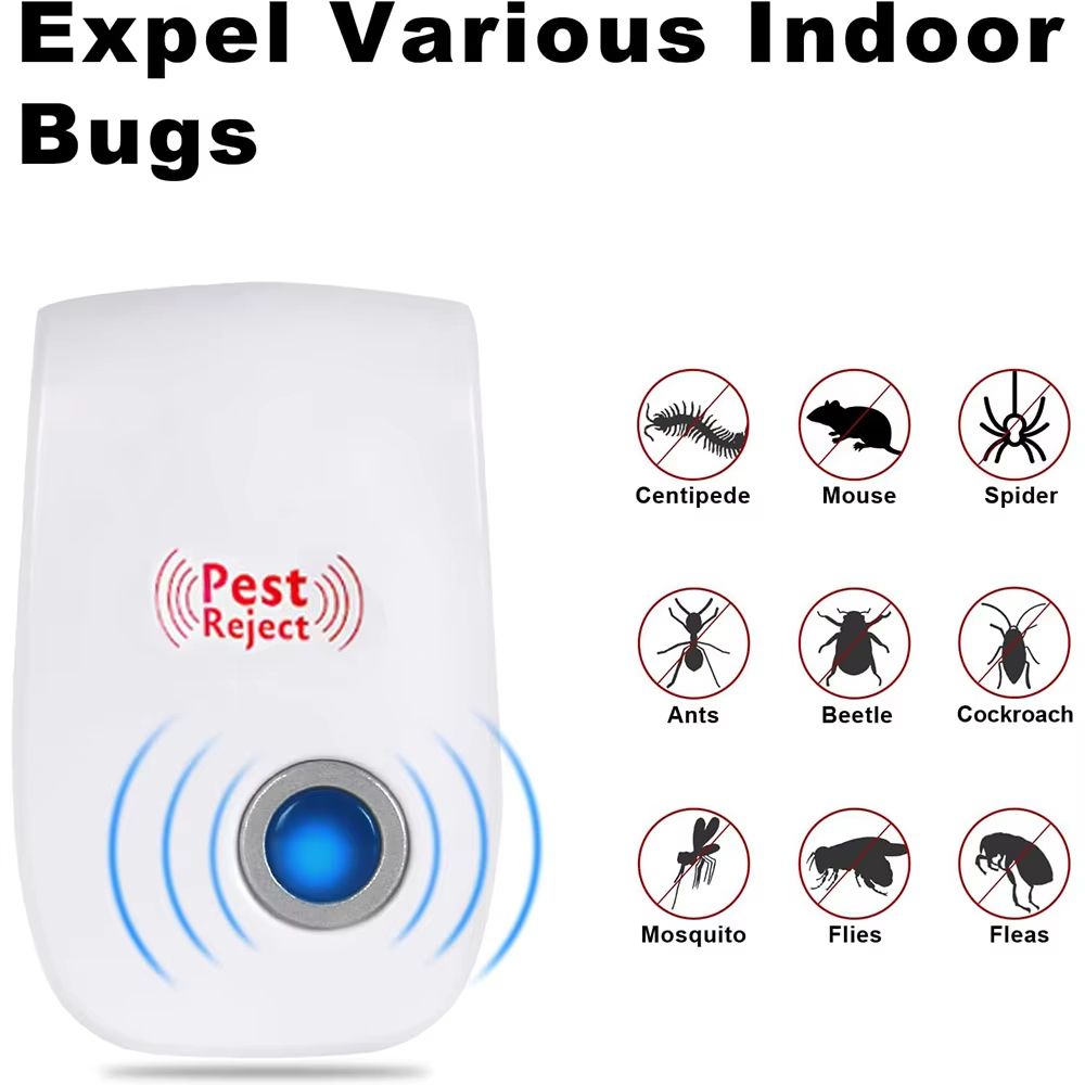 Electronic Ultrasonic Electromagnetic Mosquito Anti Mouse Insect Repeller Rat Cockroach Household Pest Reject Repellent