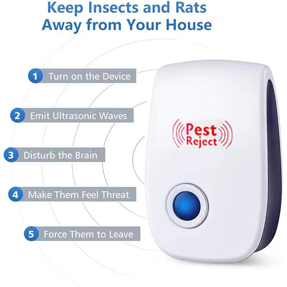 Electronic Ultrasonic Electromagnetic Mosquito Anti Mouse Insect Repeller Rat Cockroach Household Pest Reject Repellent