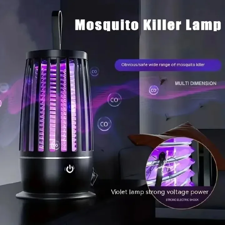 Mosquito Killer Lamp USB Rechargeable Electric Fly Trap Zapper Insect Killer Repellent Outdoor Mute Anti Mosquito Lamp