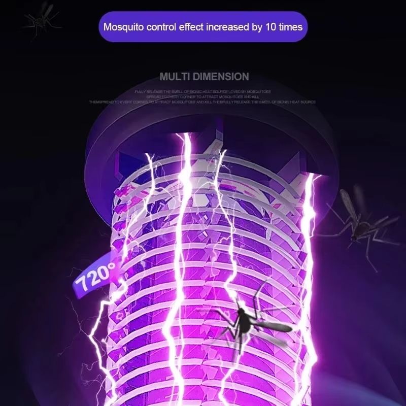 Mosquito Killer Lamp USB Rechargeable Electric Fly Trap Zapper Insect Killer Repellent Outdoor Mute Anti Mosquito Lamp