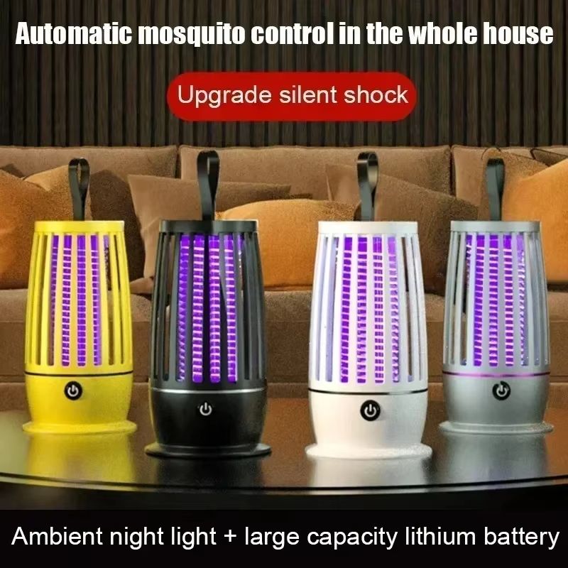 Mosquito Killer Lamp USB Rechargeable Electric Fly Trap Zapper Insect Killer Repellent Outdoor Mute Anti Mosquito Lamp