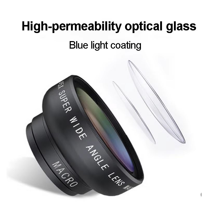 Mobile Phone 37MM 0.45X 49UV Super Wide-angle + Macro Lens For Mobile Camera For Phone Cell Phone Accessories Smartphone Support