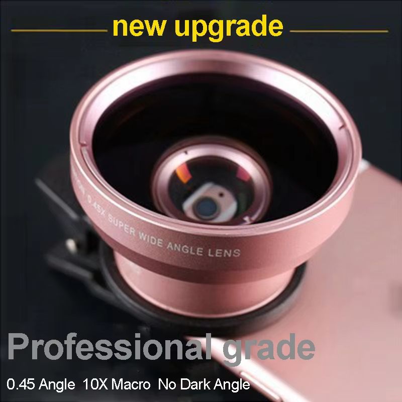 Mobile Phone 37MM 0.45X 49UV Super Wide-angle + Macro Lens For Mobile Camera For Phone Cell Phone Accessories Smartphone Support