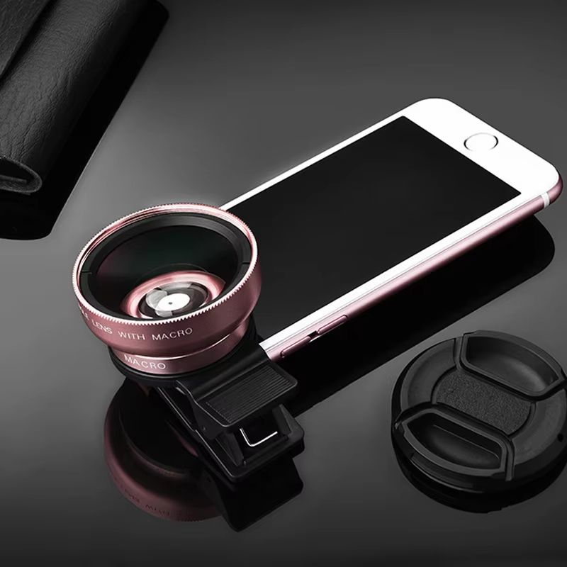 Mobile Phone 37MM 0.45X 49UV Super Wide-angle + Macro Lens For Mobile Camera For Phone Cell Phone Accessories Smartphone Support