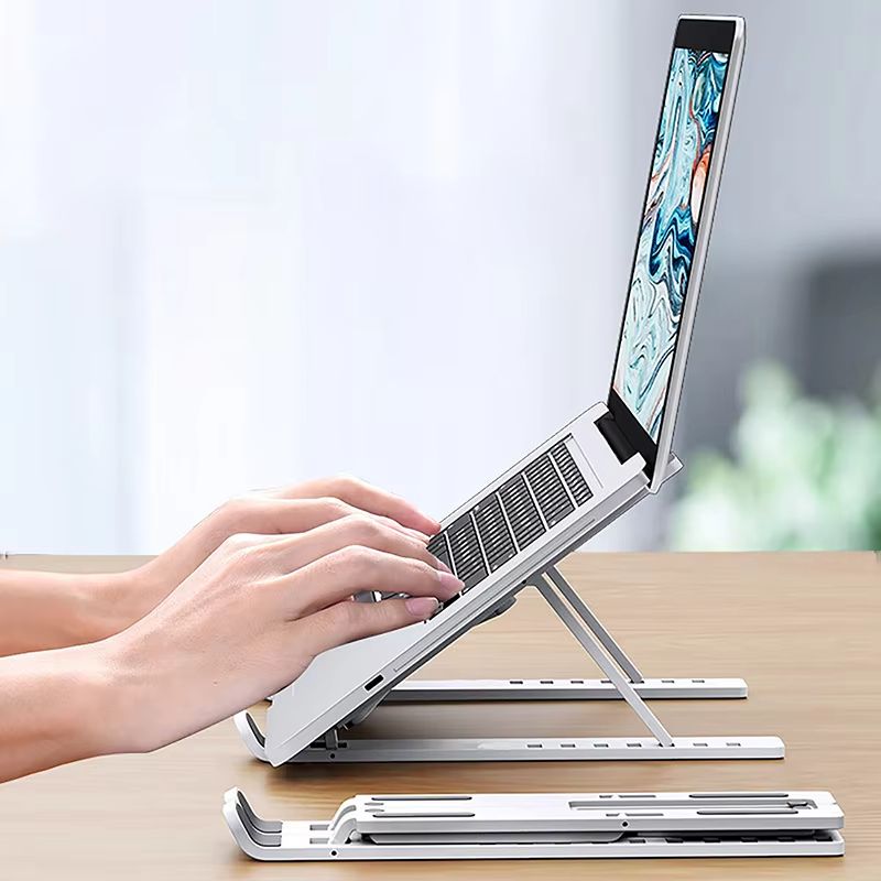 1pc Universal Laptop Stand Adjustable Notebook Holder For Non-slip Foldable Cooling Base Plastic Bracket