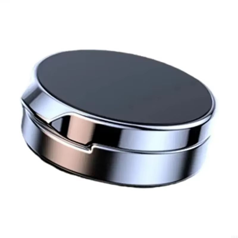 Car Mobile Phone Stand 720 Degree Rotation Metal Magnetic Suction Foldable Round Bracket Support for Universal Phones Holder