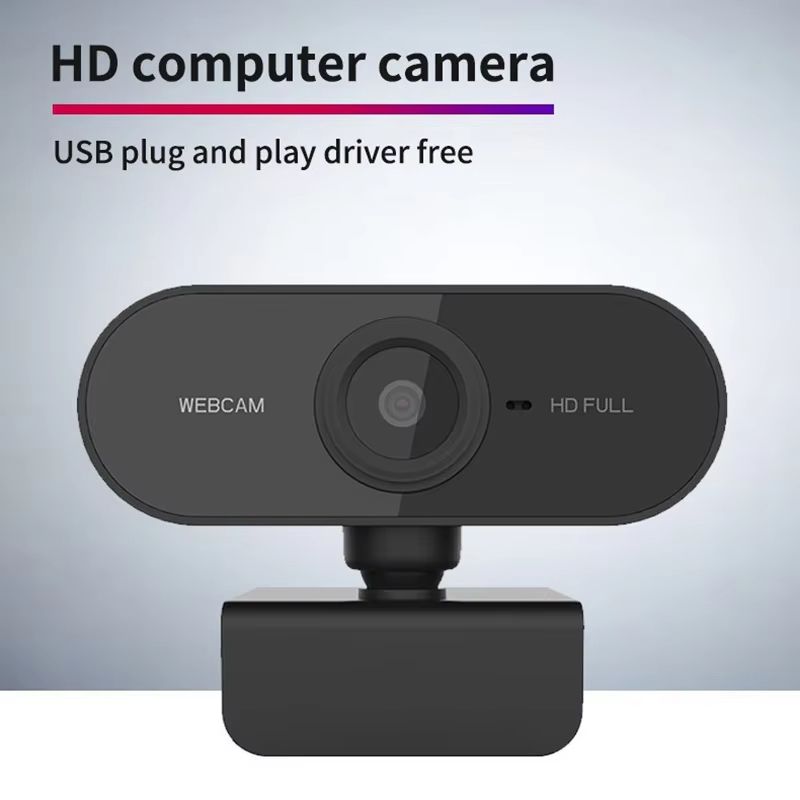 1080P HD Mini Webcam Microphone USB Interface Supports Laptop Desktop Computer Suitable Live Video Call Conference