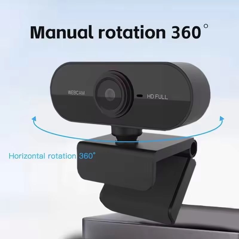 1080P HD Mini Webcam Microphone USB Interface Supports Laptop Desktop Computer Suitable Live Video Call Conference