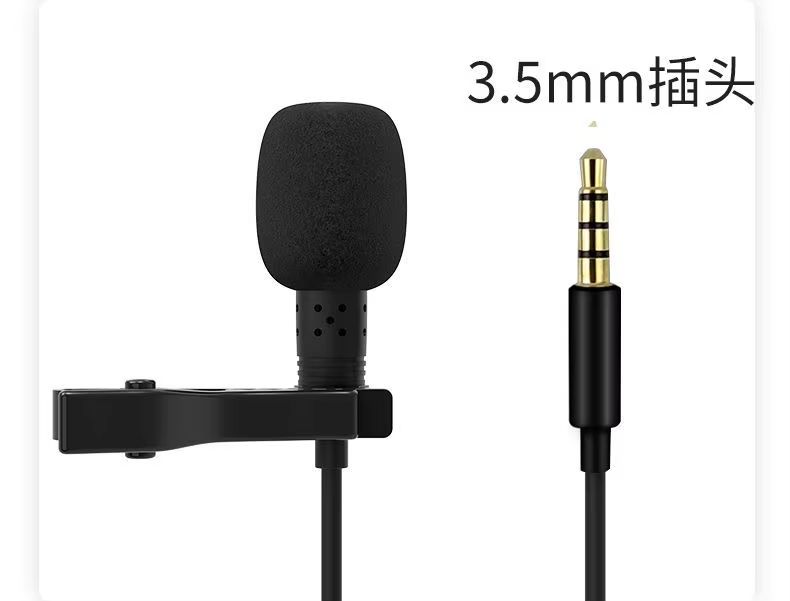 Portable 1.5m Lavalier Mini Microphone Condenser Clip-on Lapel Mic Wired USB 3.5mm Type-C Microfon For Phone for Mac Laptop PC