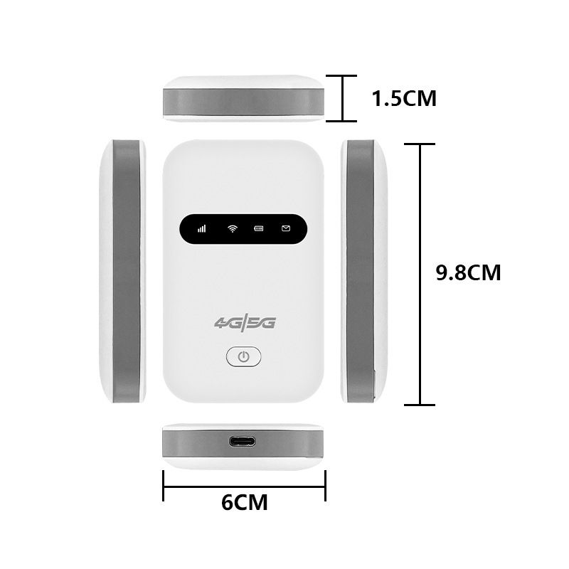 4G Router Mifi Wireless WiFi Router Portable Type-C Port Mobile Router