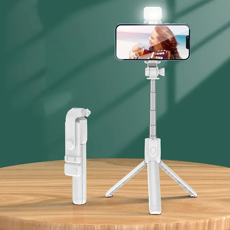 2025 Selfie Stick Telescopic Travel Handheld Tripod Portable Phone Stand [700mm] Bluetooth Remote Extendable Phone Tripod