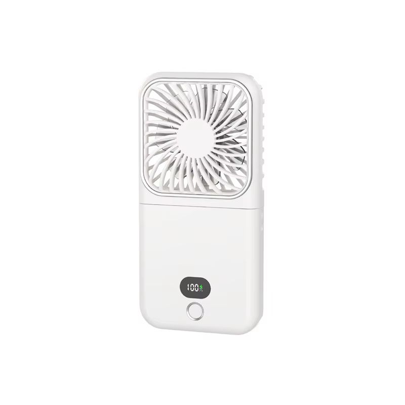 USB Folding Neck Hanging Fan Portable USB Charging Desktop Stand Makeup Mirror Handheld Neck Hanging Small Fan Outdoor Travel