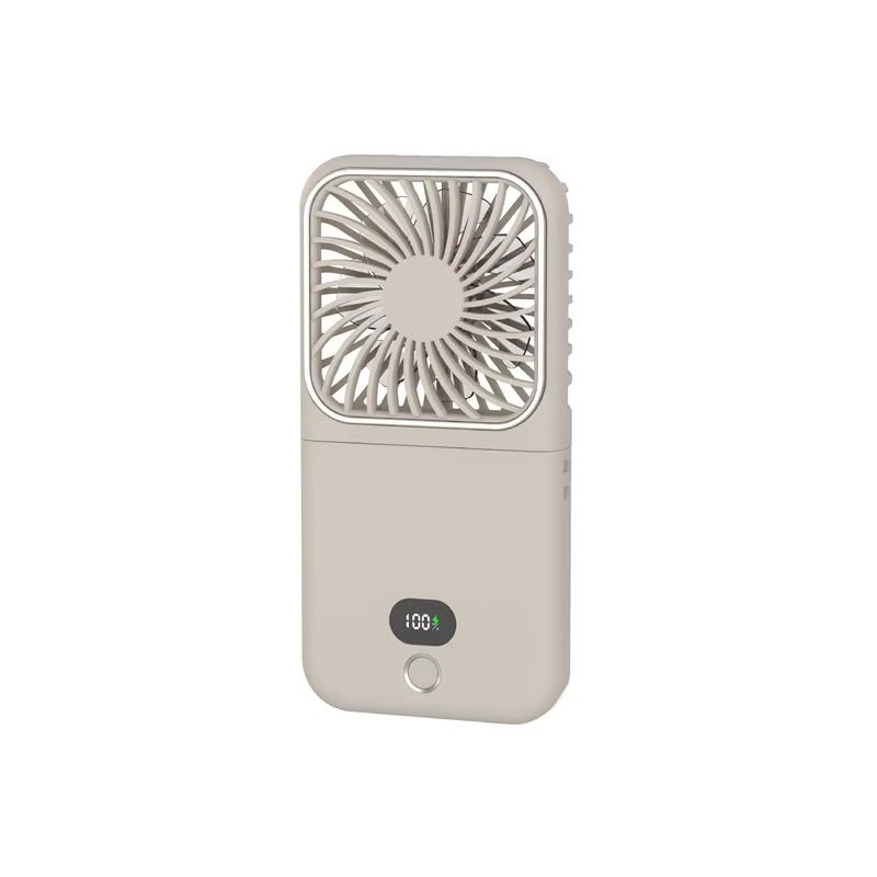 USB Folding Neck Hanging Fan Portable USB Charging Desktop Stand Makeup Mirror Handheld Neck Hanging Small Fan Outdoor Travel