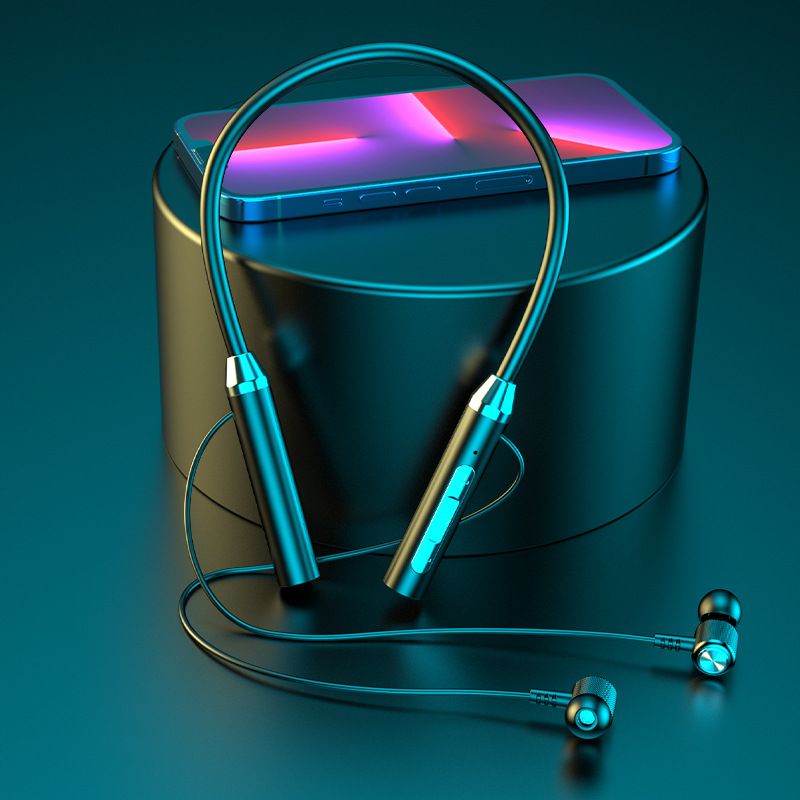 Bluetooth wireless earphones, neck-hanging sports style, dual-ear in-ear design, neck-hanging type, ultra-long standby battery life