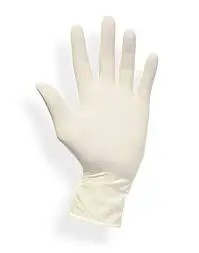 LATEX MEDICAL EXAMINATION GLOVES ,100PCS,POWDERED,SMOOTH SURFACE.