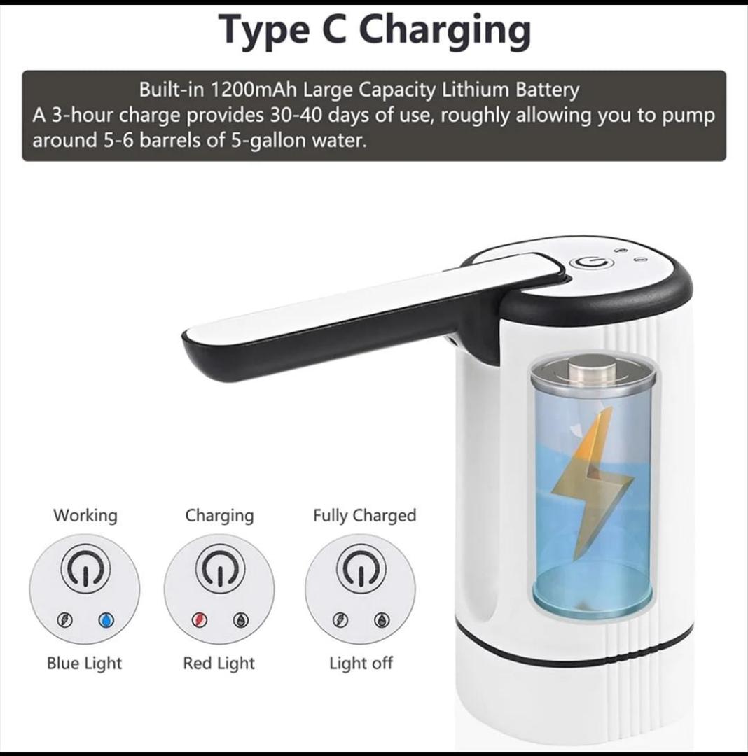 Foldable Water Dispenser, Portable Water Bottle Pump 

💥for Camping or Family and Office